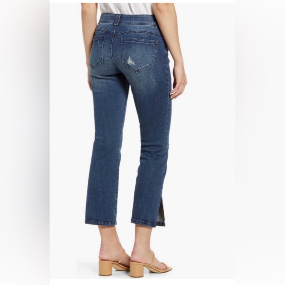 Wit & Wisdom AB Solution Split Hen Kick Flare Distressed Jeans - Picture 3 of 16